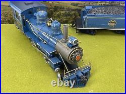 RARE Bachmann Big Hauler Blue Comet Jersey Central G Scale Train Set 4-6-0