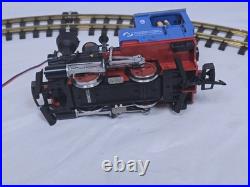 RARE LGB 72435 Blue 0-4-0 Mannesmann G Gauge Scale Smoke Sound Starter Train Set