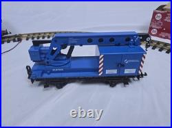 RARE LGB 72435 Blue 0-4-0 Mannesmann G Gauge Scale Smoke Sound Starter Train Set