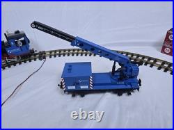 RARE LGB 72435 Blue 0-4-0 Mannesmann G Gauge Scale Smoke Sound Starter Train Set