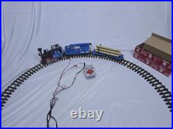 RARE LGB 72435 Blue 0-4-0 Mannesmann G Gauge Scale Smoke Sound Starter Train Set