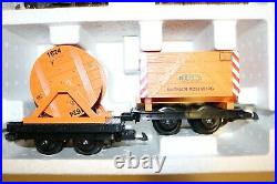 RARE LGB 72938 ORANGE WORK TRAIN SET with SOUND HIGHLY DETAILED COLLECTORS SET