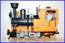 RARE LGB 72938 ORANGE WORK TRAIN SET with SOUND HIGHLY DETAILED COLLECTORS SET