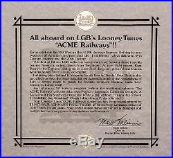 RARE LGB Looney TunesAcme Railways Train Set Linited Edition PLUS Extra Track