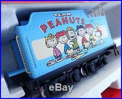 RARE & NIB! LGB Peanuts Snoopy Baseball Train Set 72427 G Scale Steam Locomotive