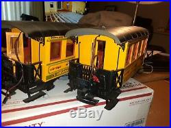 Rare. Limited Edition LGB, G Scale Yellow Train Set From Germany # 20528