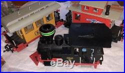 Rare Playmobil 3958 Western Train Set Locomotive Caboose & Passenger Car G Scale
