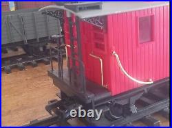 Red, White and Green Caboose Train Set Country Flag Decor Collectors Item