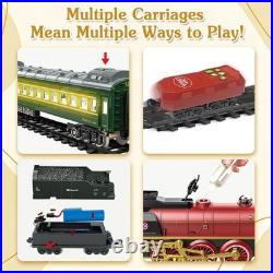 Remote Control Train Set with Steam, Lights & Sound Kids 3-8, Fancy Tracks, Ea