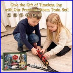 Remote Control Train Set with Steam, Lights & Sound Kids 3-8, Fancy Tracks, Ea Remote Control Train Set with Steam, Lights & Sound Kids 3-8, Fancy Tracks, Ea