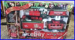 Santa Express Christmas Train Railroad Set EZTEC withOrig Box G Scale Plays Music