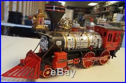 Santa Fe Express Locomotive Fire Log Train Set New Bright Quality Toys 1999 G Sc