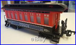 Santa Fe Express Locomotive Fire Log Train Set New Bright Quality Toys 1999 G Sc