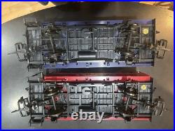 Set 2 LGB 32253 Christmas Observation Cars, G Scale, 1988, Germany, C7/EX Rare