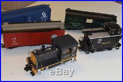 Set 5 LGB Trains 2063 D&RGW #50 Diesel Switch Engine+Freight Box Cars & Caboose