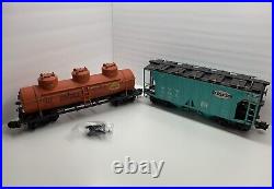 Set Of 2 Aristocraft Large Scale Train Cars Shell Tank & NYC Box Car 129 Scale