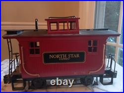 Set of 3Bachmann G Scale North Star 4-6-0 Train Engine withCoal Tender & Caboose