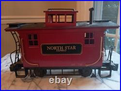 Set of 3Bachmann G Scale North Star 4-6-0 Train Engine withCoal Tender & Caboose Set of 3Bachmann G Scale North Star 4-6-0 Train Engine withCoal Tender & Caboose