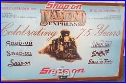 Snap On Tools Collectable 75th Anniversary HO Scale Diamond Exp Train RARE VNTG