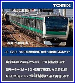 TOMIX N scale E233-7000 Commuter Train Saikyo Kawagoe Line Basic Set Model Train