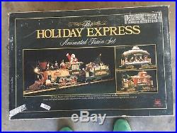 The HOLIDAY EXPRESS Animated Train Set Christmas NEW BRIGHT 1996 Beautiful