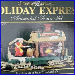The HOLIDAY EXPRESS ELECTRIC G Scale Christmas Train Set #380 with 3 Add-on Cars