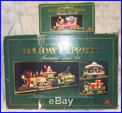 The HOLIDAY EXPRESS New Animated Christmas Train Set #380 1996 G Scale