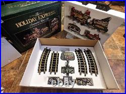 The Holiday Express Animated Train Set #380 1996 G Scale Complete Works Great