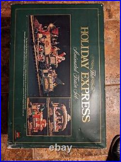 The Holiday Express Animated Train Set #380 1996 G Scale Complete Works Great