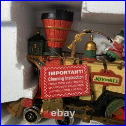 The Holiday Express Animated Train Set Christmas Log Mill Wood Car Set of 2 New