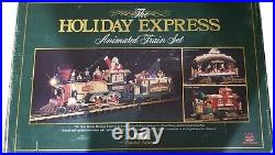 The Holiday Express Animated Train Set, New Bright 1997 G Scale Complete