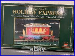 The Holiday Express Animated Train Set New Bright #384 Plus 3 Cars Huge Rare Lot