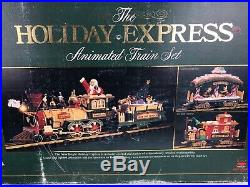 The Holiday Express Animated Train Set New Bright No. 380 1997 Limited Complete