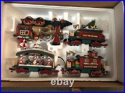 The Holiday Express animated train set