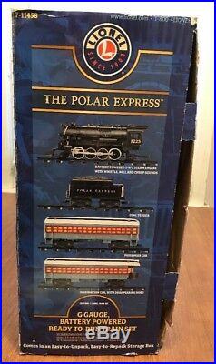 The Polar Express Ready-To-Run Battery Powered G-guage Train Set Lionel used