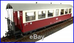 Train Line45 3er Set Personenwagen HSB, rot-beige, 7 Fenster, Spur G Gartenbahn