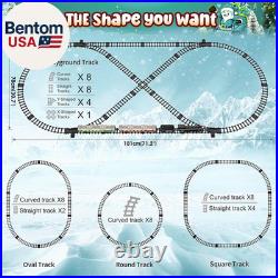 Train Set, Remote Control Train Toys with Light-Up Cars and Tracks