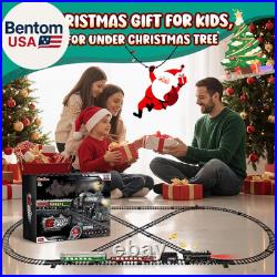 Train Set, Remote Control Train Toys with Light-Up Cars and Tracks
