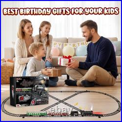 Train Set Train Toys for Boys WithSmokes, Lights & Sound