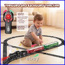 Train Set Train Toys for Boys WithSmokes, Lights & Sound