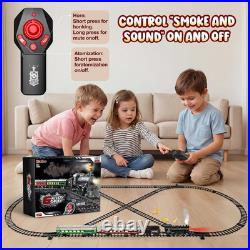 Train Set Train Toys for Boys WithSmokes, Lights & Sound