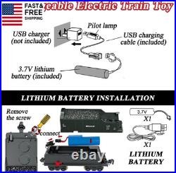 Train Set for Kids, Electric Train Toys with Realistic Light Sounds Smoke, Chri