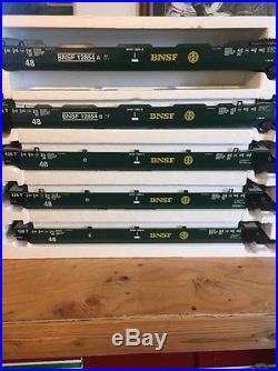 USA Trains G Scale Bnsf Intermodal 5 Unit Articulated Set Used