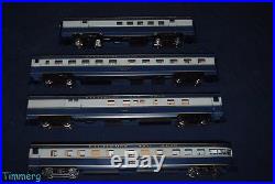 USA Trains 4 Car Pass Set Baltimore & Ohio B&O Capital Limited Blue/Gray