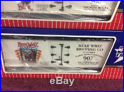 USA Trains Bear Whiz Brewing Company Set Of (6) Box Cars Great Art G Scale