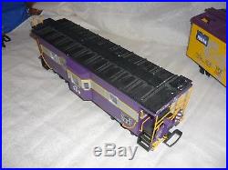 USA Trains G Scale Atlantic Coast Lines Train Set NW-2 Diesel Caboose Track ++