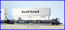 USA Trains G Scale Intermodal 5 Unit Articulated Set R17155 BNSF (No Containers)
