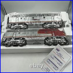 USA Trains G Scale R22257, EMD F3AB Sante Fe Warbonnet Locomotive Set, 26 & 26B