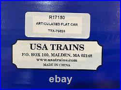 USA Trains G-Scale TTX Intermodal 48' Articulated Well Car Set DTTX 75324