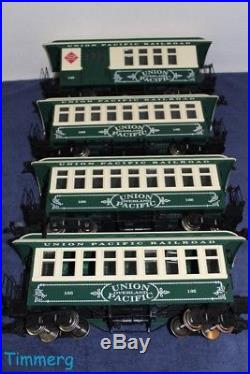 USA Trains G Scale Union Pacific Passenger Car Set of 4 #140, #165, #166, #185